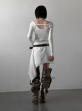 Deacon Patch Pocket Cotton Skirt