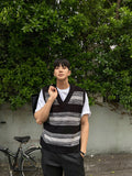 Stripe Mix Vest