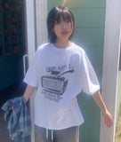 [unisex] Menk Vintage Printing Over Short Sleeve Tee