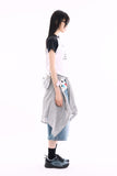 Seaside thin over check shirt