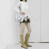 Vne Nylon String Mini Skirt