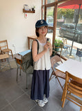 Meno Nylon Layered Flower Sleeveless