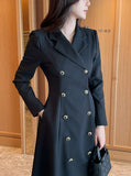 Colette Tailored Collar Double Flare One Piece