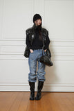 rider leather middle boots