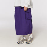 Pintuck Cargo Parachute Skirt