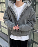 Fleece Dyed Hooded Jumper