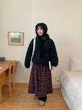 Deneki Fleece Quilting Hood Zip-Up Jumper