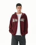 APPLIQUE ZIP UP HOODIE