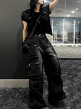 Byder Parachute Black Multi Cargo Denim