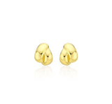 Plump Twist (Y) One-Touch Earrings L