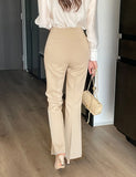 Maiden slim bootcut slacks