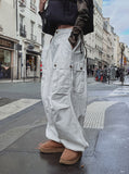 Harpy 3 Snap Pintuck Wide Cargo Pants