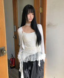 Novella Lace Frill Sleeveless