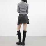 [NONCODE] Gazen Cutout Knit Zip-Up