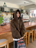 [unisex] Nehiko two-way work hood zip-up jumper