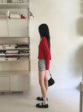 Oldin Spring Punching Long Sleeve Cardigan