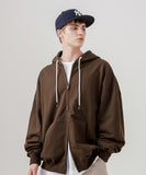 Over Drop Heavy Cotton Hood Zip-Up