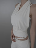 Lua Button Halter Top