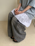 Pendling Pintuck Shirring Banding Midi Skirt
