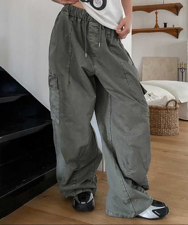 【U LAN】Nickel Pigment Cut Nylon Pants U LAN (ユーラン) - ニッケルピグメントカットナイロンパンツ