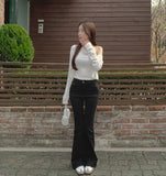 Layered Halterneck Inner Fake Layered Cardigan