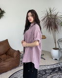 Hollyden seersucker check short sleeve shirt
