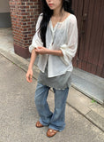 Gaku Basic Semi-Wide Bootcut Denim Pants