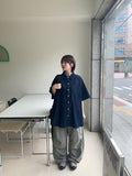[unisex] Paldos Snap Parachute Nylon Wide Pants