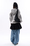 Groovy cut out dirty washed hoodie