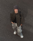 Himon Sweat Dart Pocket Cargo Wide Pants