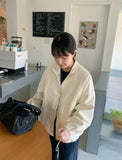 Miroi Two Way Pocket Leather Zip-Up Jumper