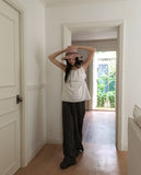 semble hole string sleeveless blouse