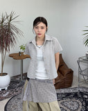 Sano Layered Dot Wrap Skirt