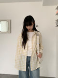 Petite Over Check Shirt