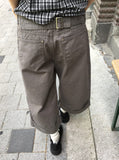 Giovanni Roll-up Cotton Bermuda Pants