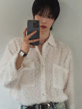 Ader Mohair Crop Shirt
