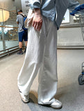 Slab White Wide Denim Pants