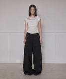 Asymmetrical Wide Pants
