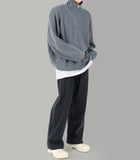 Stock knit zip-up