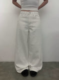 Zid Brushed Snap Cotton Wide Pants
