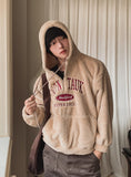 Hippy Fleece Half Zip Up Hoodie