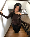 Deer Back Patch Stud Wide Balloon Pants