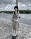 Niche Shirring Crop Hood Long Sleeve T-shirt