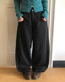 Drew Daisy Flower Wide Denim Pants