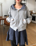 Dane Check Two-Way Hoodie Zip-Up