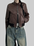 Noki Crack Leather Jacket