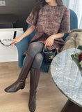 Tuelin Square Long Boots (3.5cm)