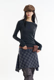 Suede pouch belt