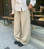 [BAONHAUS] Hemdor Banding Wide Slacks