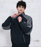High Neck Blouson Zip-up